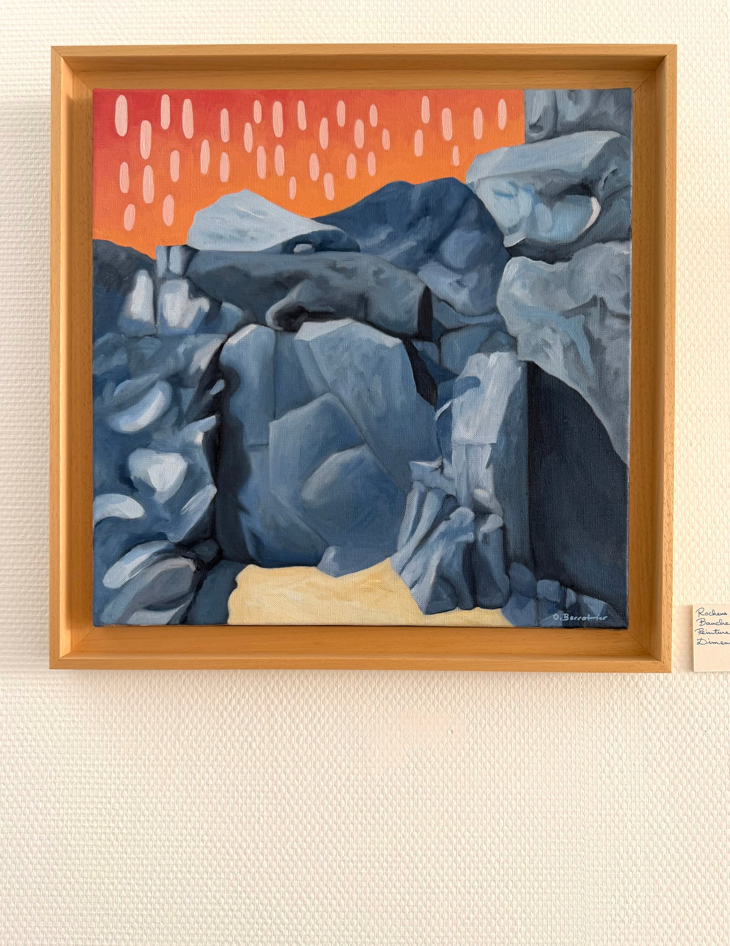 Rochers sous la pluie Céleste