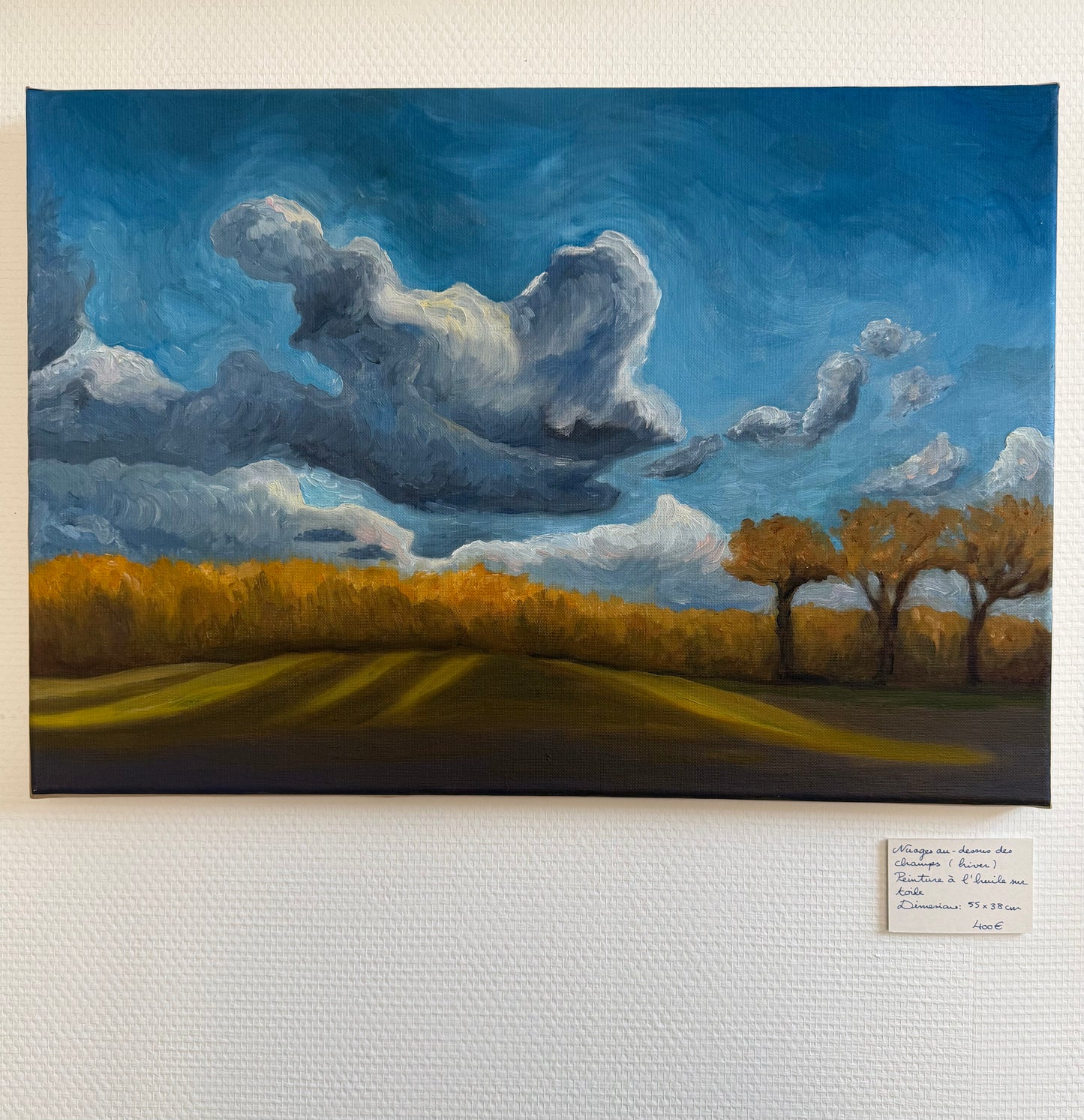 Nuages au-dessus des champs