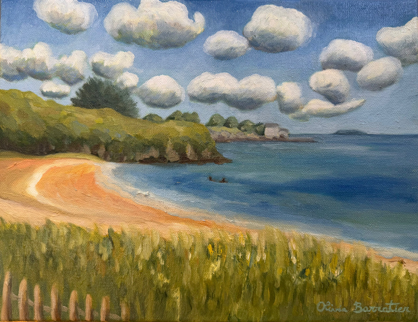Paysage - Plage de la manchette, matin printannier