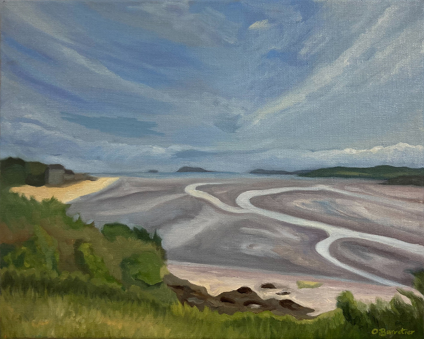 Tip of Justice - oil painting
