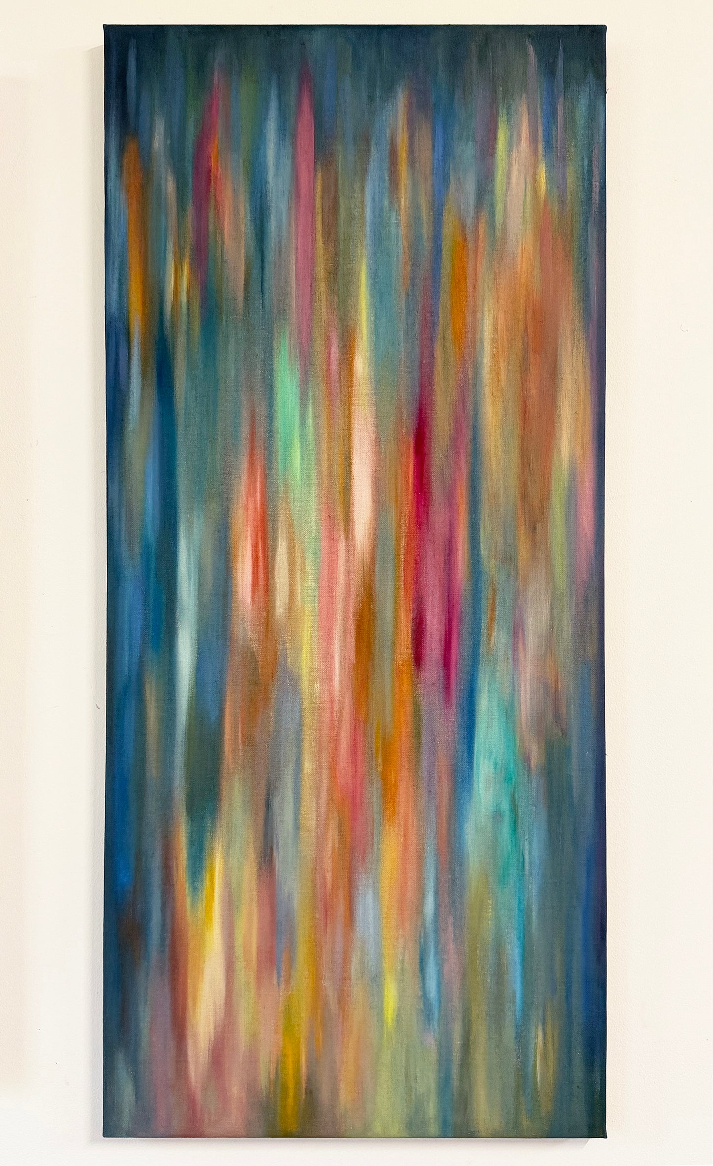 Rythme 11 - oil painting / peinture à l'huile • dimension : 43,5 x 96 cm