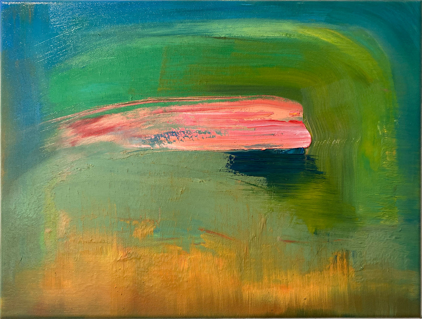 Ancrage - peinture à l'huile 33 x 41 cm Disponible