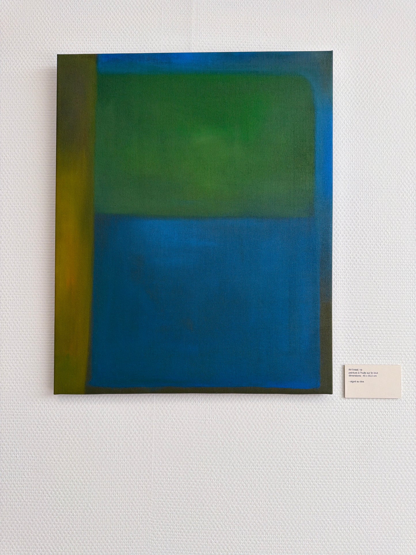 Rythme 19 - peinture à l'huile 45 x 55 cm