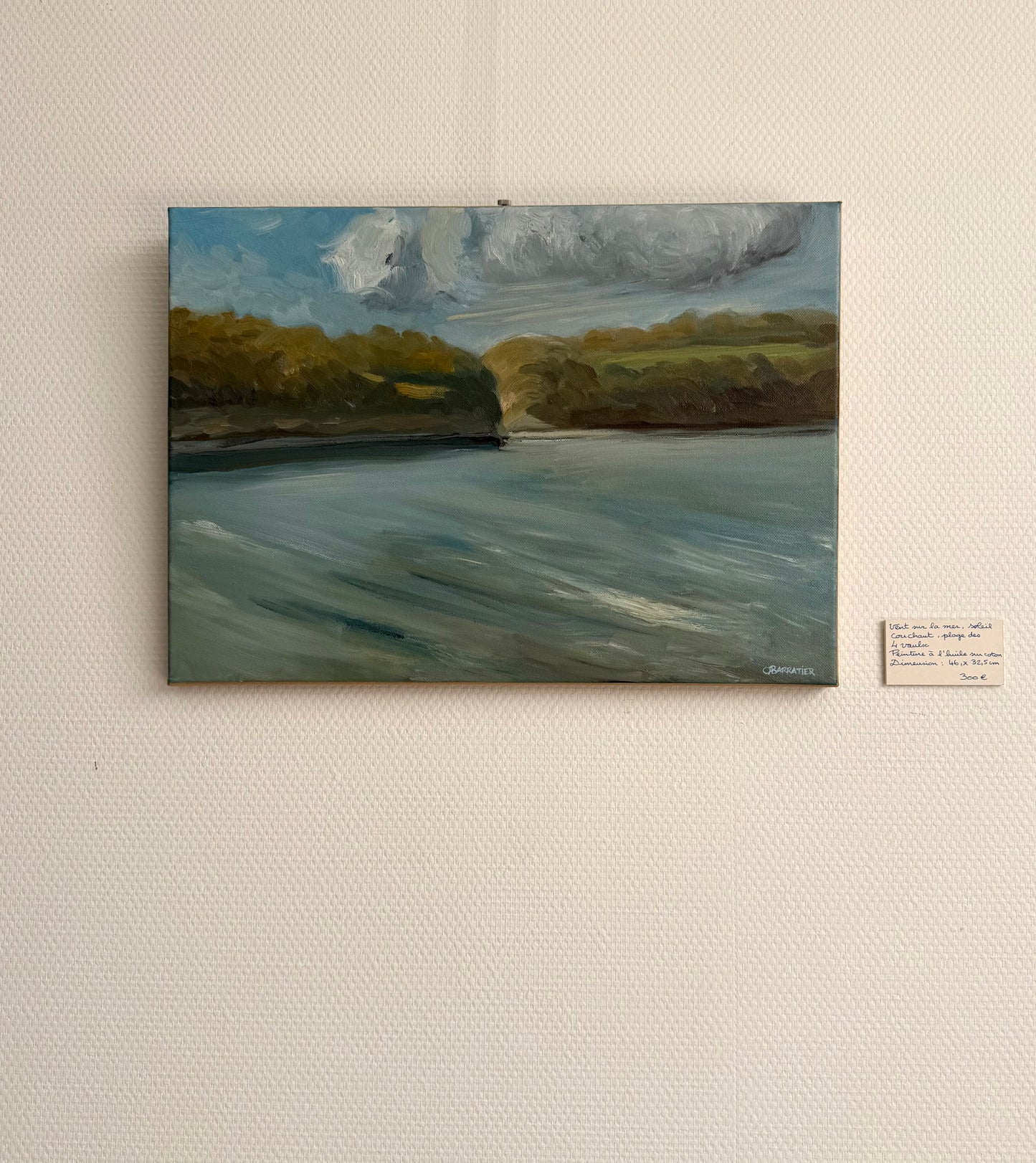 Quatre Vaulx Beach - Oil painting