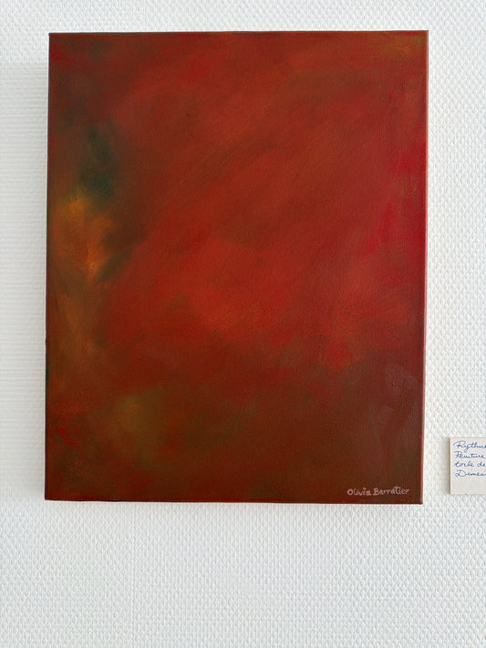 FIRE 1 - oil painting / huile sur toile • dimensions: 33 x 41 cm