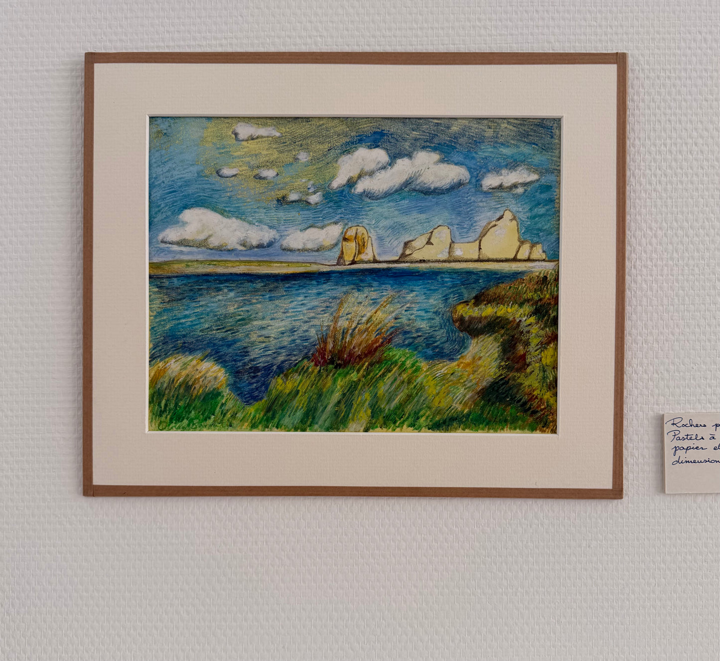 Tréguier Rocks - Watercolour, pastel and gouache