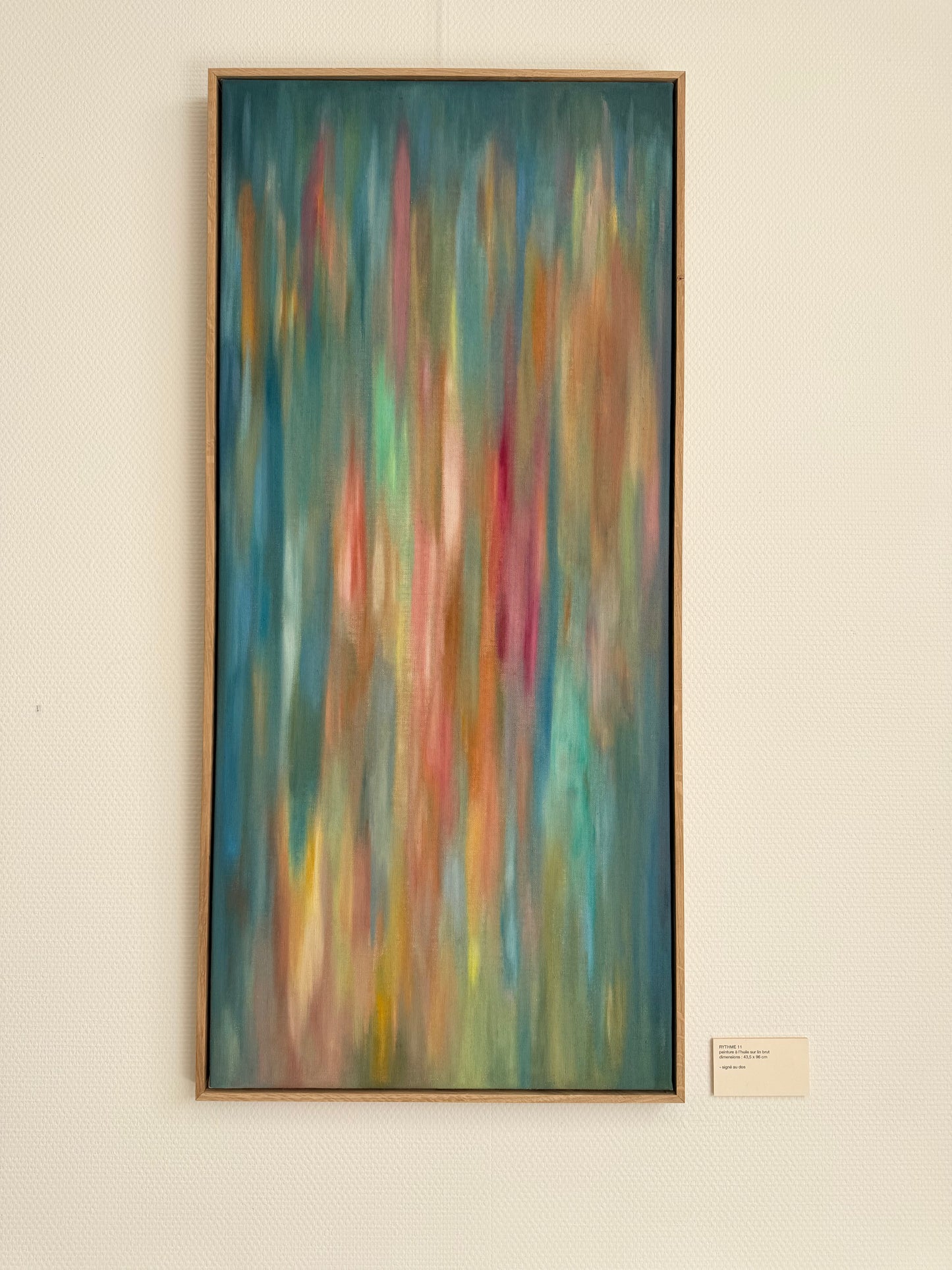 Rythme 11 - oil painting • size: 43.5 x 96 cm