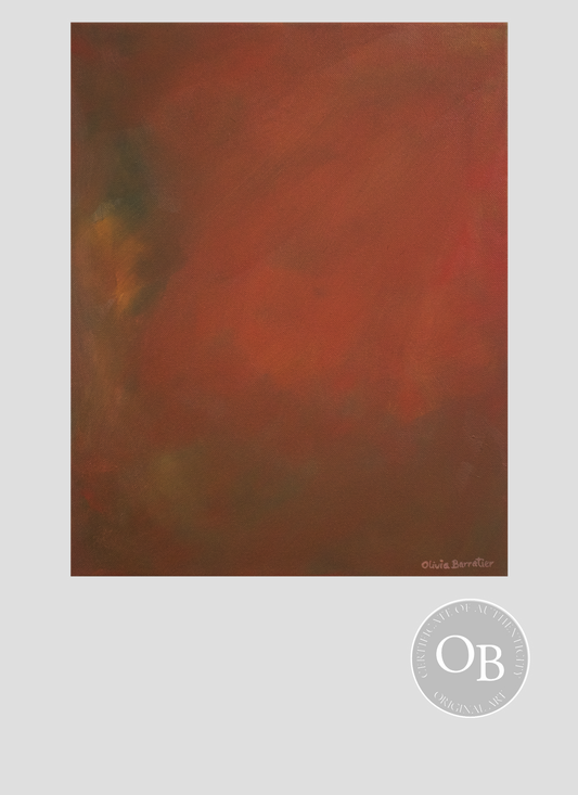 Feu 1 -  peinture à l'huile 33 x 41 cm disponible