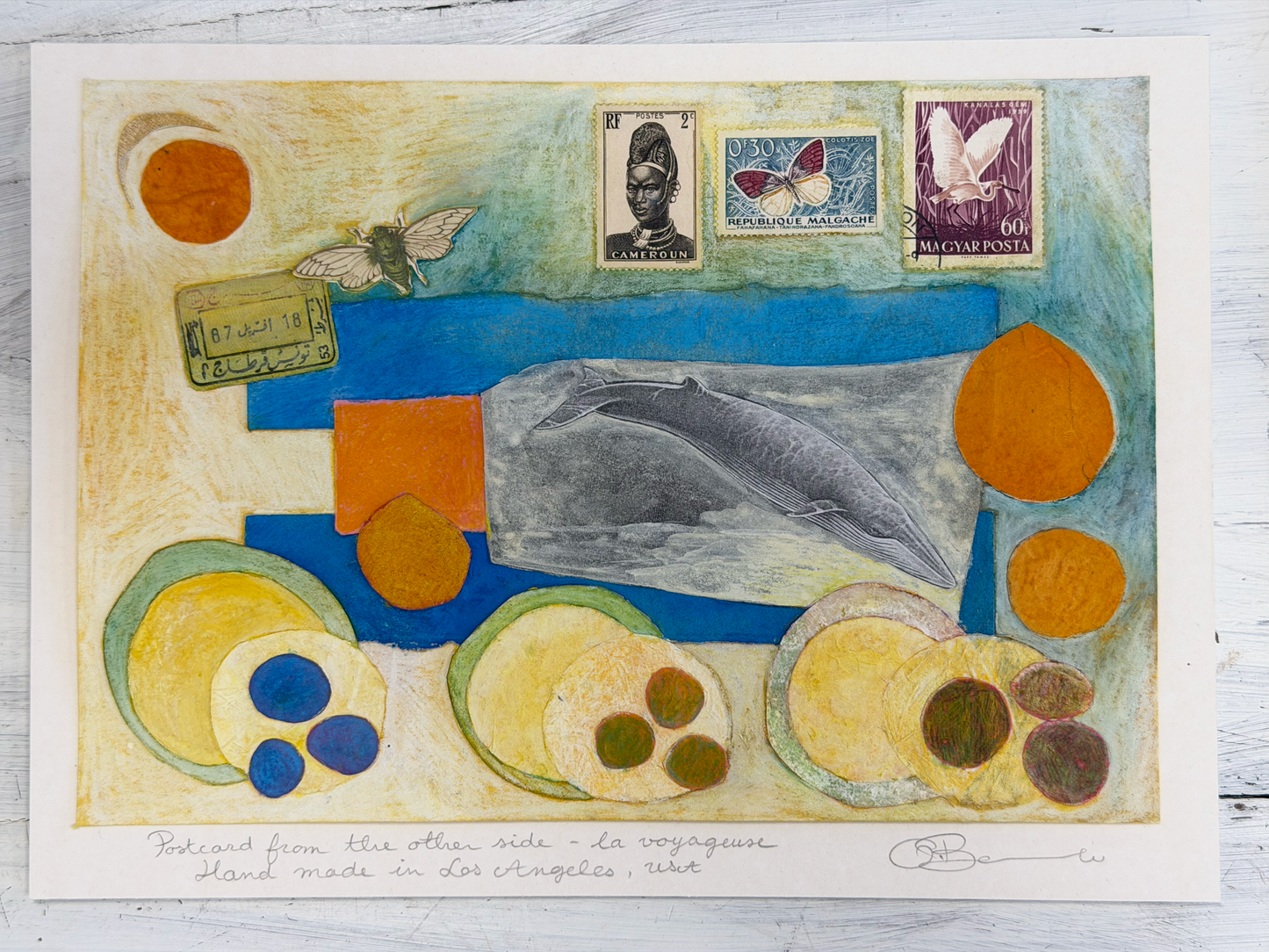 Postcard from the other side - la voyageuse